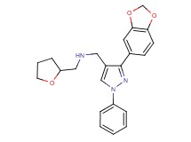 1-[3-(1,3-benzodioxol-5-yl)-1-phenyl-1H-pyrazol-4-yl]-N-(tetrahydro-2-furanylmethyl)methanamine