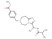methyl 4-({3-[1-(isobutyrylamino)ethyl]-5,6,8,9-tetrahydro-7H-[1,2,4]triazolo[4,3-d][1,4]diazepin-7-yl}methyl)benzoate