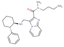 N-butyl-N-methyl-3-({[(1R*,2S*)-2-phenylcyclohexyl]amino}methyl)imidazo[1,2-a]pyridine-2-carboxamide