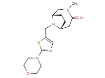 (1S*,6R*)-3-methyl-9-[(2-morpholin-4-yl-1,3-thiazol-5-yl)methyl]-3,9-diazabicyclo[4.2.1]nonan-4-one
