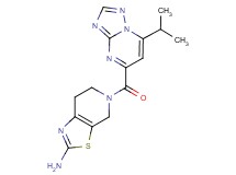 5-[(7-isopropyl[1,2,4]triazolo[1,5-a]pyrimidin-5-yl)carbonyl]-4,5,6,7-tetrahydro[1,3]thiazolo[5,4-c]pyridin-2-amine
