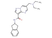6-[(diethylamino)methyl]-N-(2,3-dihydro-1H-inden-2-yl)pyrazolo[1,5-a]pyrimidine-3-carboxamide