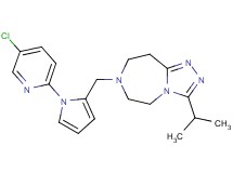 7-{[1-(5-chloro-2-pyridinyl)-1H-pyrrol-2-yl]methyl}-3-isopropyl-6,7,8,9-tetrahydro-5H-[1,2,4]triazolo[4,3-d][1,4]diazepine