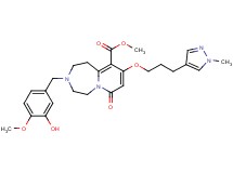 methyl 3-(3-hydroxy-4-methoxybenzyl)-9-[3-(1-methyl-1H-pyrazol-4-yl)propoxy]-7-oxo-1,2,3,4,5,7-hexahydropyrido[1,2-d][1,4]diazepine-10-carboxylate