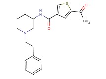 5-acetyl-N-[1-(2-phenylethyl)-3-piperidinyl]-3-thiophenecarboxamide