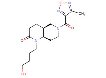 (4aS*,8aR*)-1-(4-hydroxybutyl)-6-[(4-methyl-1,2,5-oxadiazol-3-yl)carbonyl]octahydro-1,6-naphthyridin-2(1H)-one