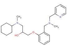 1-[cyclohexyl(methyl)amino]-3-(2-{[methyl(2-pyridinylmethyl)amino]methyl}phenoxy)-2-propanol