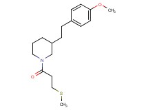 3-[2-(4-methoxyphenyl)ethyl]-1-[3-(methylthio)propanoyl]piperidine