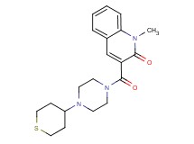 1-methyl-3-{[4-(tetrahydro-2H-thiopyran-4-yl)piperazin-1-yl]carbonyl}quinolin-2(1H)-one