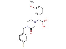 [4-(4-fluorobenzyl)-3-oxopiperazin-1-yl](3-methoxyphenyl)acetic acid