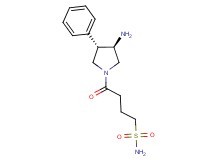 4-[(3R*,4S*)-3-amino-4-phenyl-1-pyrrolidinyl]-4-oxo-1-butanesulfonamide