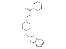 4-{3-[1-(1-benzothien-2-ylmethyl)-4-piperidinyl]propanoyl}morpholine