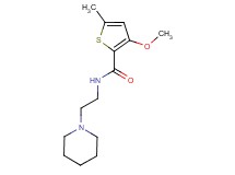 3-methoxy-5-methyl-N-(2-piperidin-1-ylethyl)thiophene-2-carboxamide