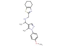 1-[1-(4-methoxyphenyl)-5-methyl-1H-pyrazol-4-yl]-N-(4,5,6,7-tetrahydro-1,3-benzothiazol-2-ylmethyl)ethanamine