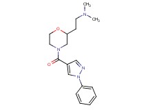 N,N-dimethyl-2-{4-[(1-phenyl-1H-pyrazol-4-yl)carbonyl]-2-morpholinyl}ethanamine