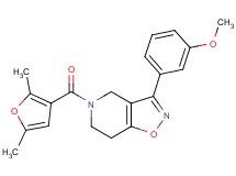 5-(2,5-dimethyl-3-furoyl)-3-(3-methoxyphenyl)-4,5,6,7-tetrahydroisoxazolo[4,5-c]pyridine