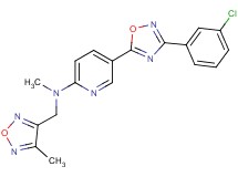 5-[3-(3-chlorophenyl)-1,2,4-oxadiazol-5-yl]-N-methyl-N-[(4-methyl-1,2,5-oxadiazol-3-yl)methyl]-2-pyridinamine