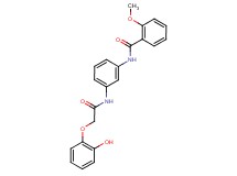 N-(3-{[(2-hydroxyphenoxy)acetyl]amino}phenyl)-2-methoxybenzamide