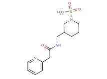 N-{[1-(methylsulfonyl)piperidin-3-yl]methyl}-2-pyridin-2-ylacetamide