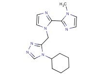 1-[(4-cyclohexyl-4H-1,2,4-triazol-3-yl)methyl]-1'-methyl-1H,1'H-2,2'-biimidazole