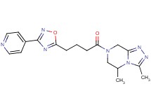 3,5-dimethyl-7-[4-(3-pyridin-4-yl-1,2,4-oxadiazol-5-yl)butanoyl]-5,6,7,8-tetrahydro[1,2,4]triazolo[4,3-a]pyrazine