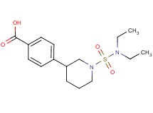 4-{1-[(diethylamino)sulfonyl]piperidin-3-yl}benzoic acid