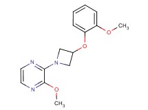 2-methoxy-3-[3-(2-methoxyphenoxy)-1-azetidinyl]pyrazine