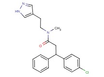 3-(4-chlorophenyl)-N-methyl-3-phenyl-N-[2-(1H-pyrazol-4-yl)ethyl]propanamide