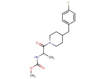 methyl {2-[4-(4-fluorobenzyl)-1-piperidinyl]-1-methyl-2-oxoethyl}carbamate