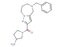 1-[(5-benzyl-5,6,7,8-tetrahydro-4H-pyrazolo[1,5-a][1,4]diazepin-2-yl)carbonyl]-3-pyrrolidinamine dihydrochloride