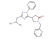 4-(3-isobutyl-1-pyridin-2-yl-1H-1,2,4-triazol-5-yl)-1-(pyridin-2-ylmethyl)pyrrolidin-2-one