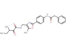 3-methyl-N-[(5-methyl-2-{4-[(phenylacetyl)amino]phenyl}-1,3-oxazol-4-yl)methyl]-2-oxopentanamide