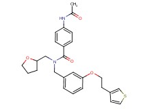 4-(acetylamino)-N-(tetrahydro-2-furanylmethyl)-N-{3-[2-(3-thienyl)ethoxy]benzyl}benzamide