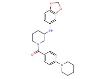N-1,3-benzodioxol-5-yl-1-[4-(1-piperidinyl)benzoyl]-3-piperidinamine