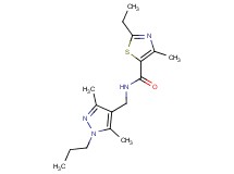 N-[(3,5-dimethyl-1-propyl-1H-pyrazol-4-yl)methyl]-2-ethyl-4-methyl-1,3-thiazole-5-carboxamide