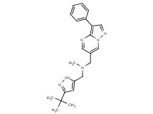 1-(3-tert-butyl-1H-pyrazol-5-yl)-N-methyl-N-[(3-phenylpyrazolo[1,5-a]pyrimidin-6-yl)methyl]methanamine