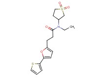 N-(1,1-dioxidotetrahydro-3-thienyl)-N-ethyl-3-[5-(2-thienyl)-2-furyl]propanamide
