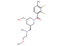 ((3S*,5R*)-1-(2,3-difluoro-4-methylbenzoyl)-5-{[(2-methoxyethyl)(methyl)amino]methyl}piperidin-3-yl)methanol