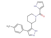 3-[4-(4-methylphenyl)-1H-pyrazol-5-yl]-1-(1H-pyrrol-2-ylcarbonyl)piperidine
