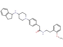 2-{4-[4-(2,3-dihydro-1H-inden-1-ylamino)-1-piperidinyl]phenyl}-N-[2-(2-methoxyphenyl)ethyl]acetamide