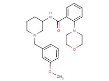 N-[1-(3-methoxybenzyl)-3-piperidinyl]-2-(4-morpholinyl)benzamide