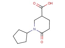1-cyclopentyl-6-oxo-3-piperidinecarboxylic acid