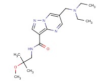 6-[(diethylamino)methyl]-N-(2-methoxy-2-methylpropyl)pyrazolo[1,5-a]pyrimidine-3-carboxamide