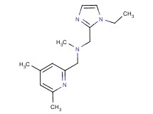 1-(4,6-dimethylpyridin-2-yl)-N-[(1-ethyl-1H-imidazol-2-yl)methyl]-N-methylmethanamine