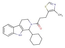 1-cyclohexyl-2-[3-(4-methyl-1,3-thiazol-5-yl)propanoyl]-2,3,4,9-tetrahydro-1H-beta-carboline