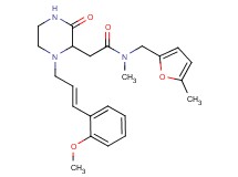 2-{1-[(2E)-3-(2-methoxyphenyl)-2-propen-1-yl]-3-oxo-2-piperazinyl}-N-methyl-N-[(5-methyl-2-furyl)methyl]acetamide