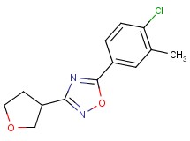 5-(4-chloro-3-methylphenyl)-3-(tetrahydrofuran-3-yl)-1,2,4-oxadiazole
