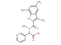 {methyl[(3,5,7-trimethyl-1H-indol-2-yl)carbonyl]amino}(3-pyridinyl)acetic acid