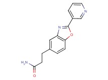 3-(2-pyridin-3-yl-1,3-benzoxazol-5-yl)propanamide