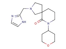 2-(1H-imidazol-2-ylmethyl)-7-(tetrahydro-2H-pyran-4-yl)-2,7-diazaspiro[4.5]decan-6-one